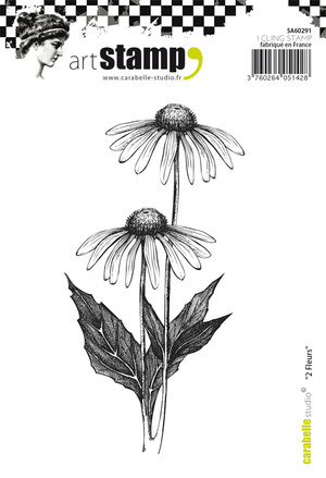 Art stamp-2 Fleurs
