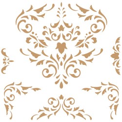 Stencil-Medium-Damask 087