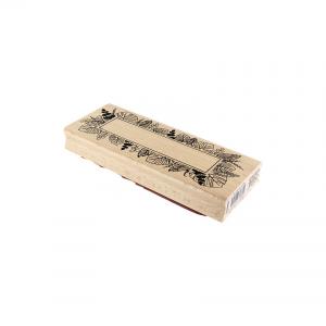 Avlång ram med blad