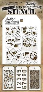 Tim Holtz Mini stencil set 2