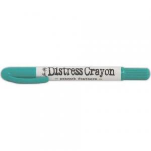 Distress Crayon peacock feathers