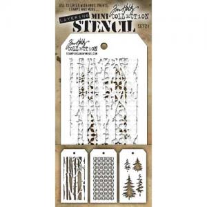Tim Holtz Mini stencil set 21