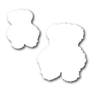 Utstansat Teddybeer 2