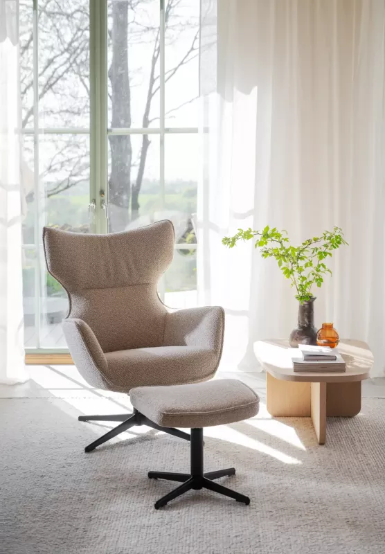 Rowico - Jenkins Fåtölj inkl. Pall