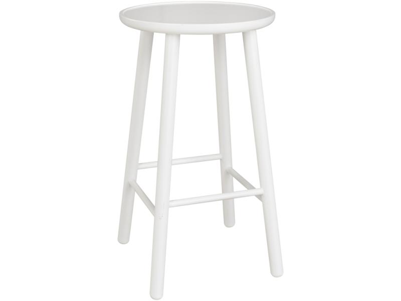 Hans K - ZigZag Barpall 63cm Vitlack