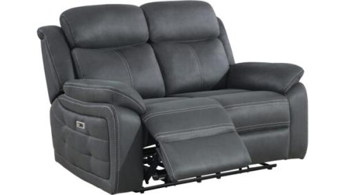 Teddy - Reclinersoffa 2-Sits El - Grå