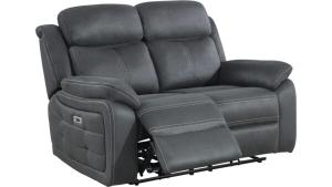 Teddy - Reclinersoffa 2-Sits El - Grå