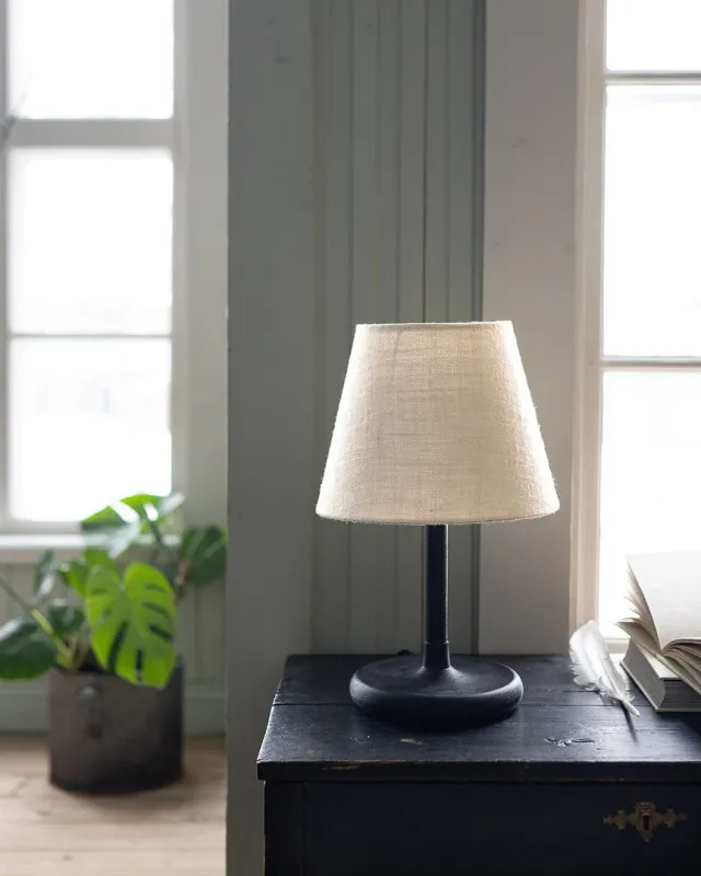 Alde & Lind - Karin Linne Grov Off-White Bordslampskärm