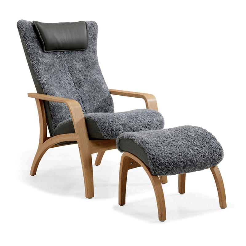 Brunstad - Delta Harmony Fåtölj + Pall