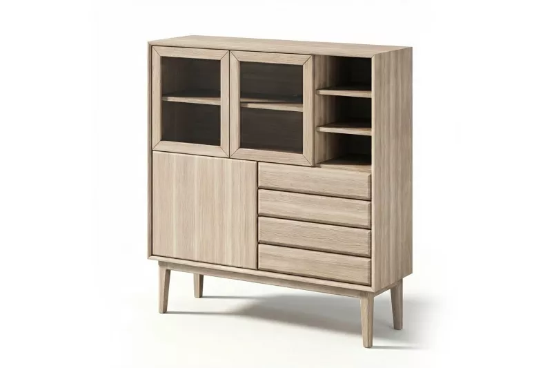 Casö - Broholm Highboard Vitoljad Slät