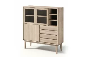 Casö - Broholm Highboard Vitoljad Slät