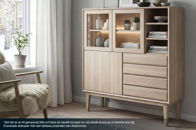 Casö - Broholm Highboard Vitoljad Slät