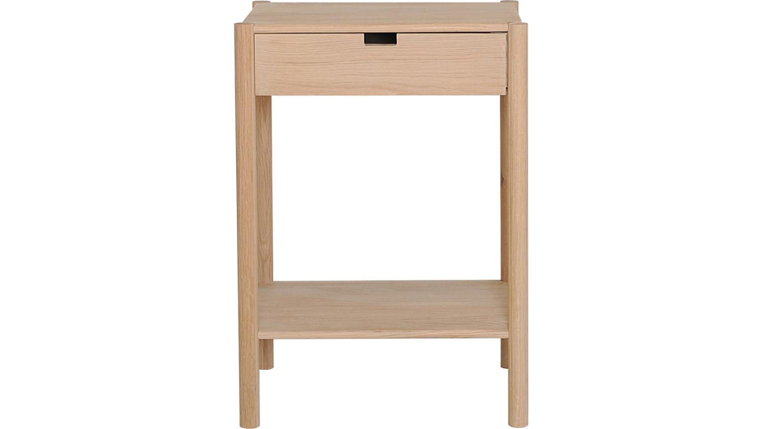 NFG - Cirkus Sängbord Vitpigmenterad Ek