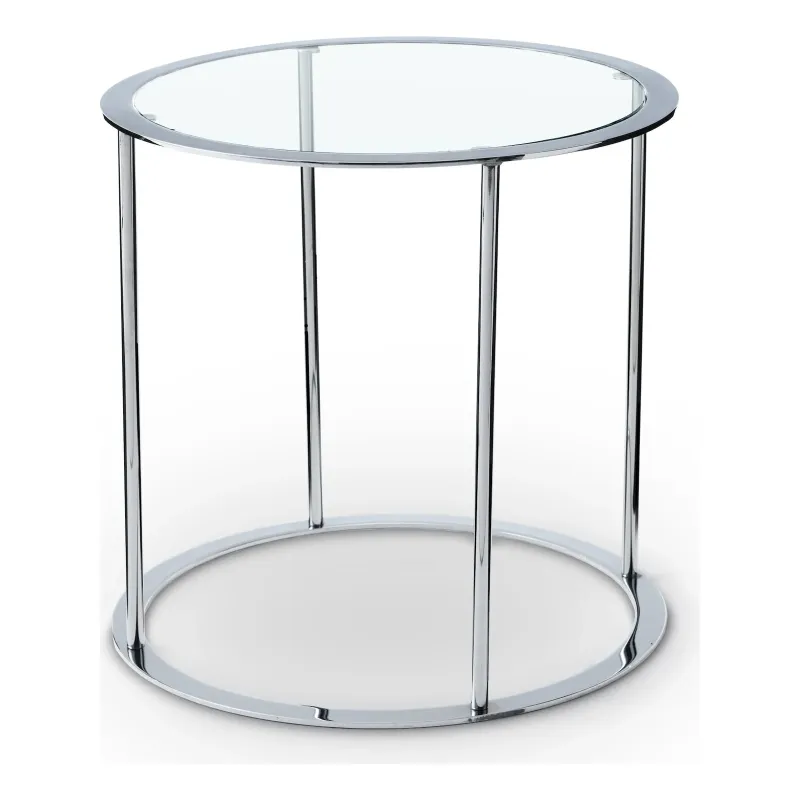 Dux - Drum Sidobord Krom Ø52 cm