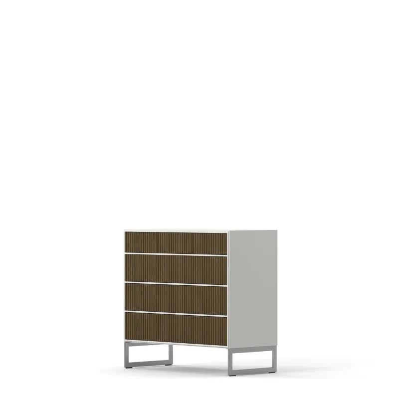 Englesson - Line Burned Walnut Byrå 3+3 Lådor Hög