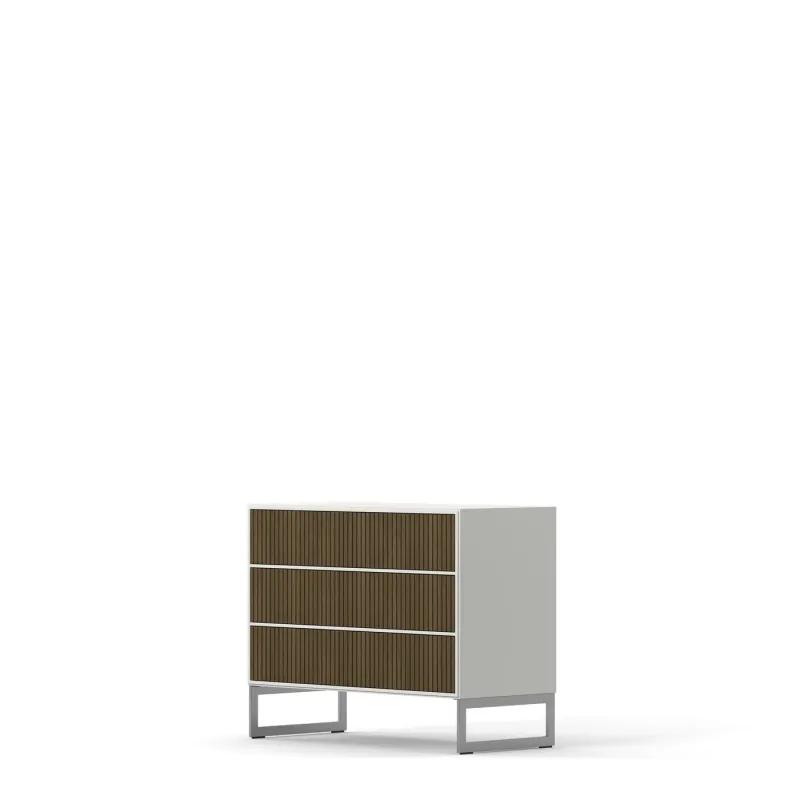 Englesson - Line Burned Walnut Byrå 3 Lådor – 92×72 cm