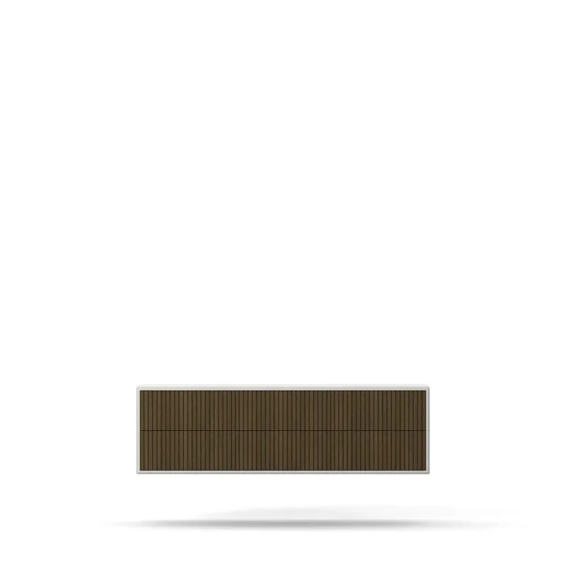 Englesson - Line Burned Walnut Byrå 6 Lådor Vägghängd