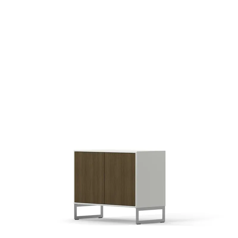 Englesson - Line Burned Walnut Skänk 2 Dörrar – betsad ek, 92×72 cm