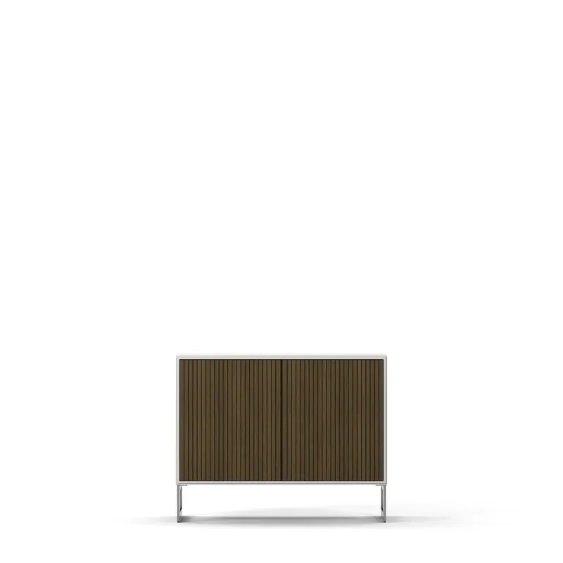 Englesson - Line Burned Walnut Skänk 2 Dörrar – betsad ek, 92×72 cm