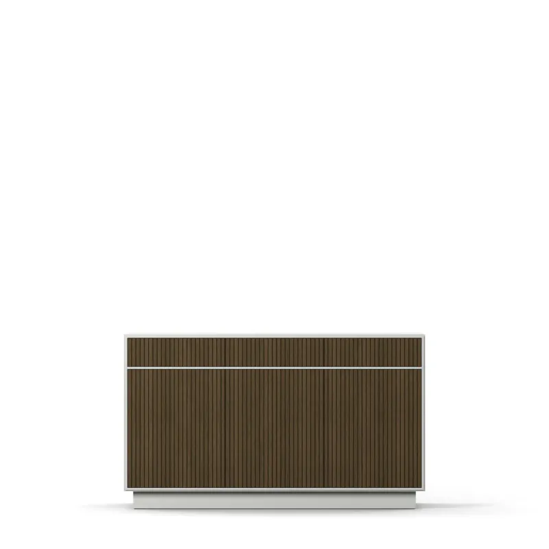 Englesson - Line Burned Walnut Skänk 3 Dörrar Hög – 135×78 cm