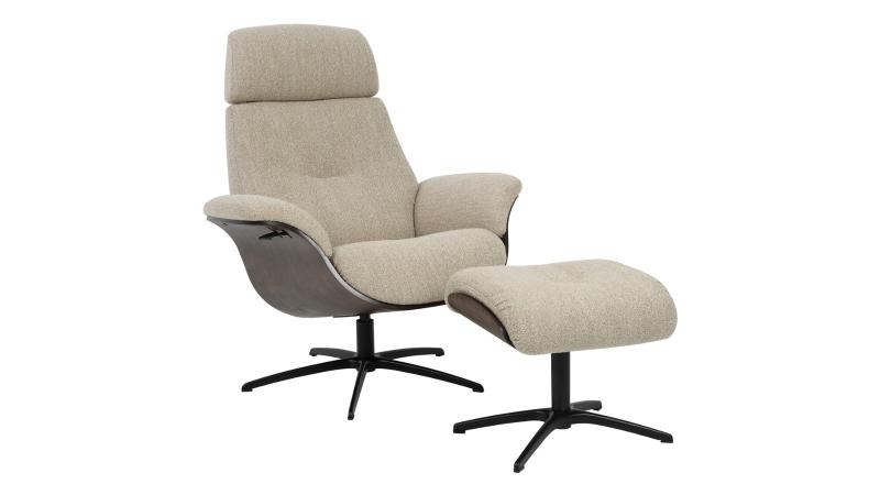 NFG - Falcon Fåtölj & Fotpall Beige