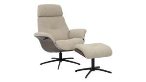 NFG - Falcon Fåtölj & Fotpall Beige