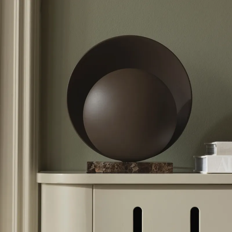 Globen Lighting - Bordslampa Orbit Mocha/brown marble
