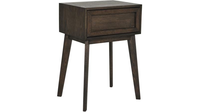 NFG - Isak Sängbord Brunlackad Ek