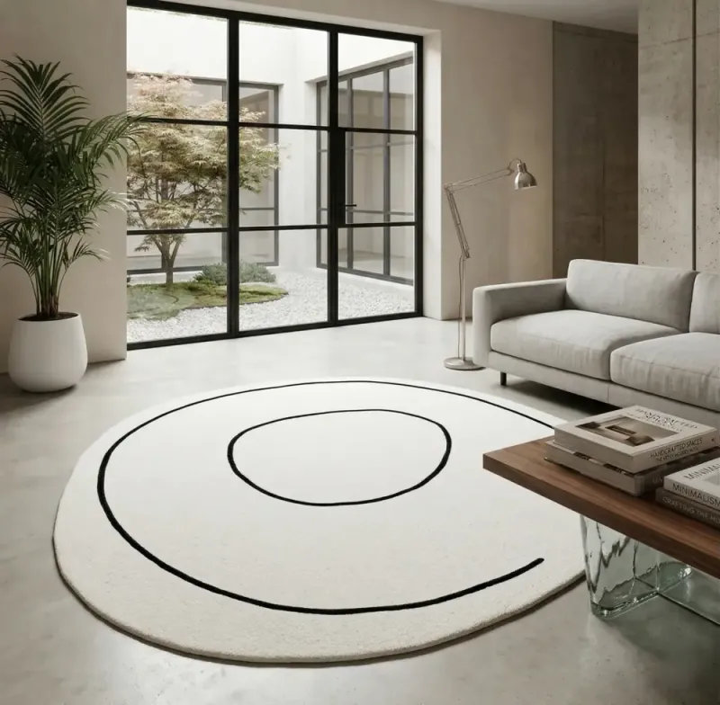 Carpet Decor - Loop Ivory round