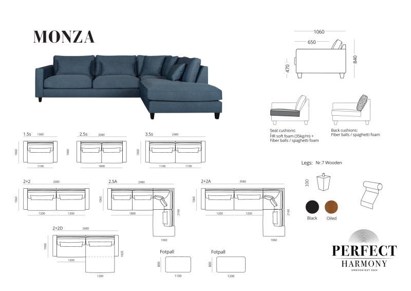 Perfect Harmony - Monza Hörnsoffa