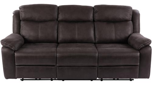 Teddy - Reclinersoffa med El 3-Sits - Brungrå