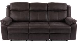 Teddy - Reclinersoffa med El 3-Sits - Brungrå