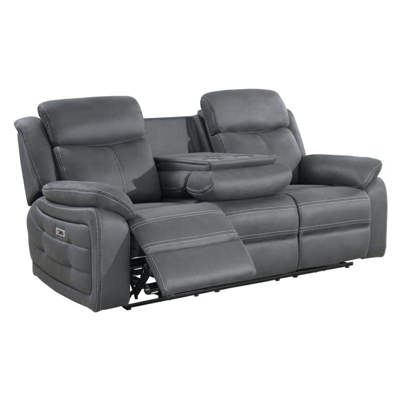 NFG - Teddy Reclinersoffa med el - 3-Sits - Grå