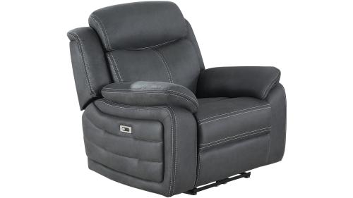 Teddy - Reclinerfåtölj med el - Grå
