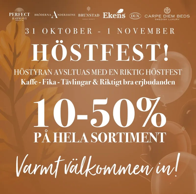 Höstfest hos AO Möbler