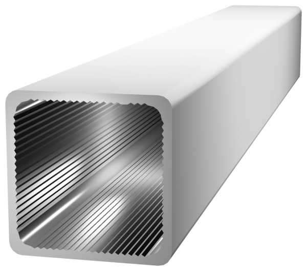 Aluminium fyrkantprofil 25x25mm, 1m