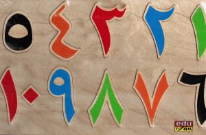 Färgade Siffror I Trä Utan Bilder لوحة ارقام ملونة خشبية تركيبية بدون صور