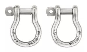 2 Shackles for connecting the seat
