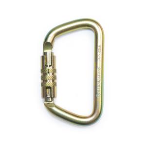 Large D-Shape Steel Carabiner