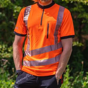 TreeHog Short Sleeve T-Shirt Hi-Vis Orange