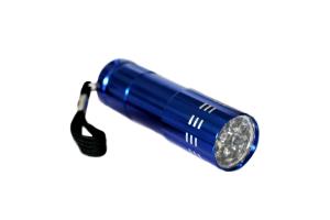 Ficklampa 9 led alu. display