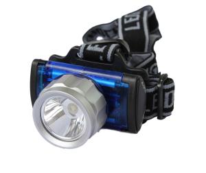 Pannlampa blå-silver Cree led