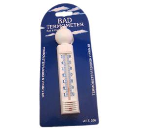Badtermometer vit kula mindre