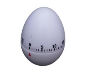 Timer ägget vit plast