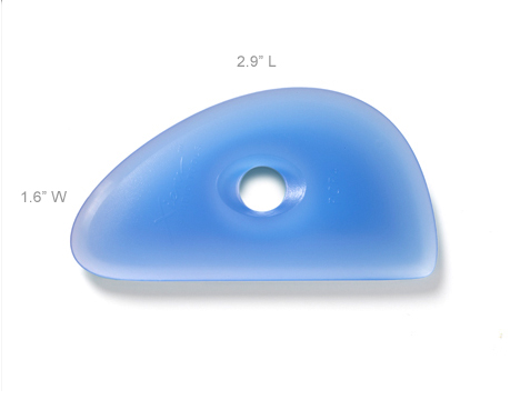 Blue Plastic Rib Rigid Plastic Clay Rib light blue