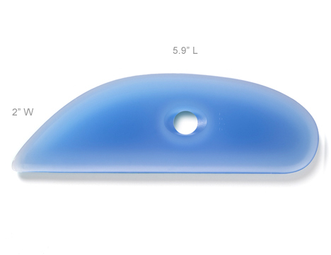 Blue Plastic Rib Rigid Plastic Clay Rib light blue