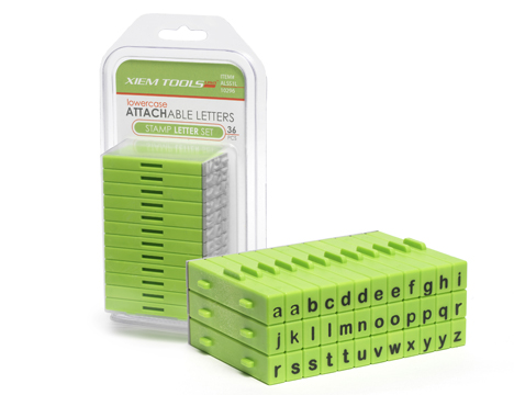 Attachable letters Stamp - lower case
