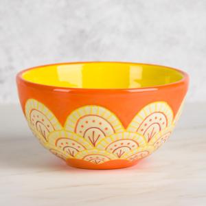 Mönstrad skål 16 cm - 6 st