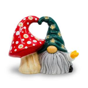 Gnome with mushroom Lantern - 4 pcs