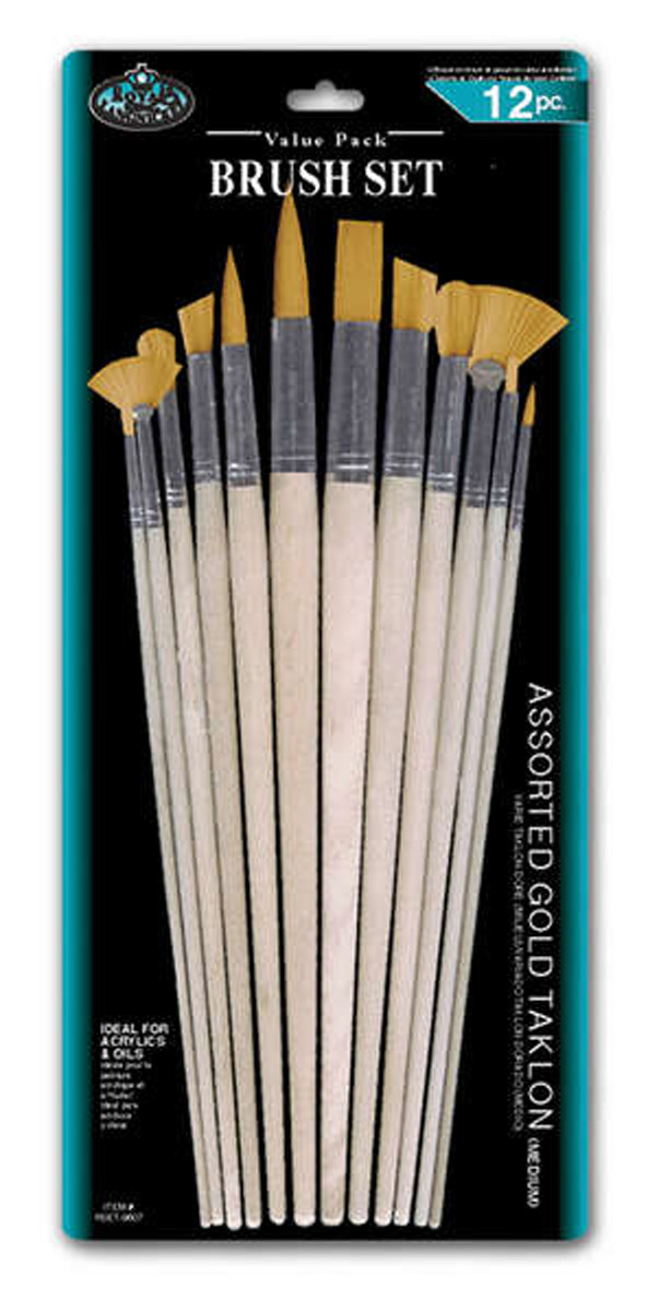 Syntet penselset - lång skaft